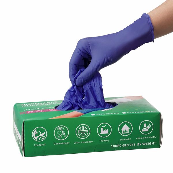

100pc disposable gloves nitrile safety outdoor gloves latex kitchen waterproof gloves
