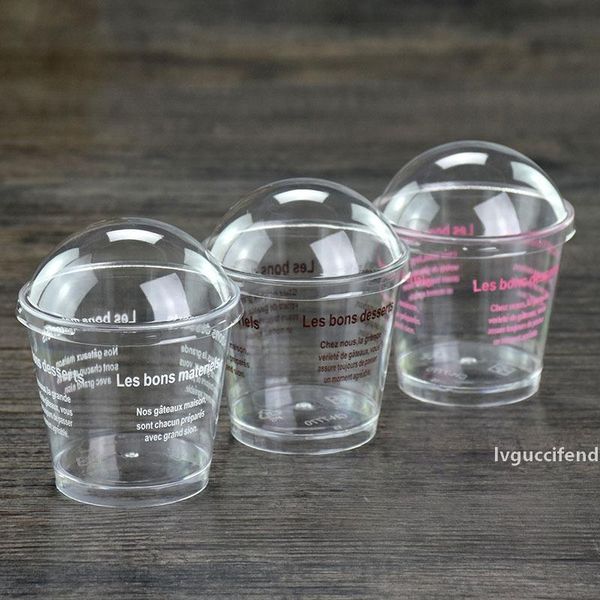 

food-grade plastic 8.6*5.5*7.8cm lebei tiramisu cake dessert sawdust pudding mousse ice cream cups with lid mold
