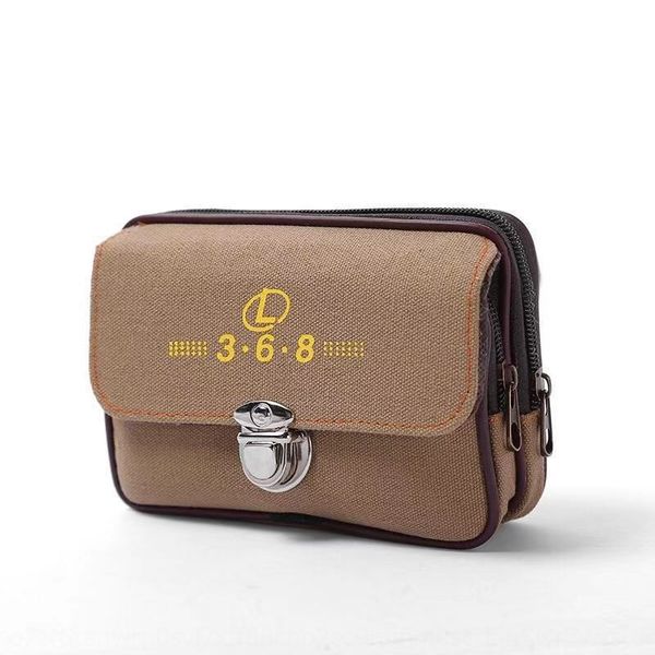 

multi-function lock horizontal casual men's mobile wearing belt running canvas leisure s phone bag phone bag wear-resistant