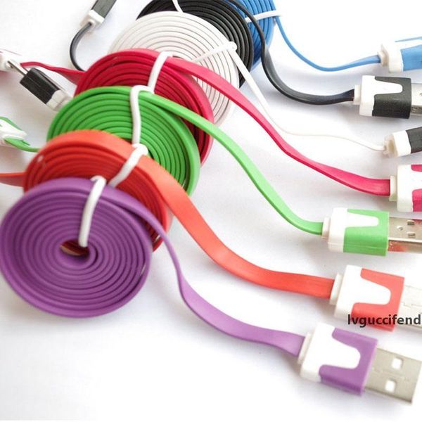 

flat noodle micro usb cable data sync charging 1m v8 cables for samsung cell phone cables