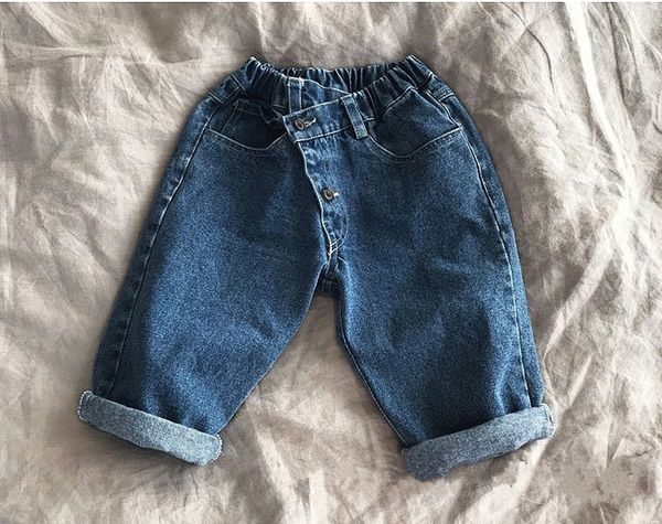 

autumn 2020 korean wear jeans children's clothing new men's and women's casual fashion children's jeans and trousers, Blue