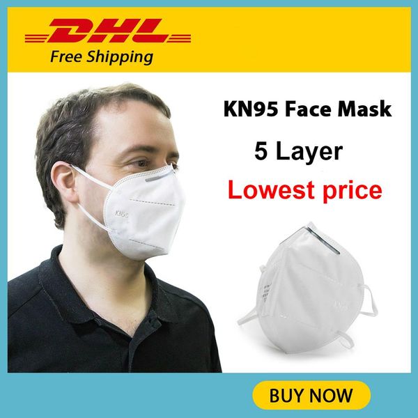 

5 ply kn95 mask Anti Dust Dustproof PM2.5 Protective KN 95 face Masks face mouth masks fast shipping