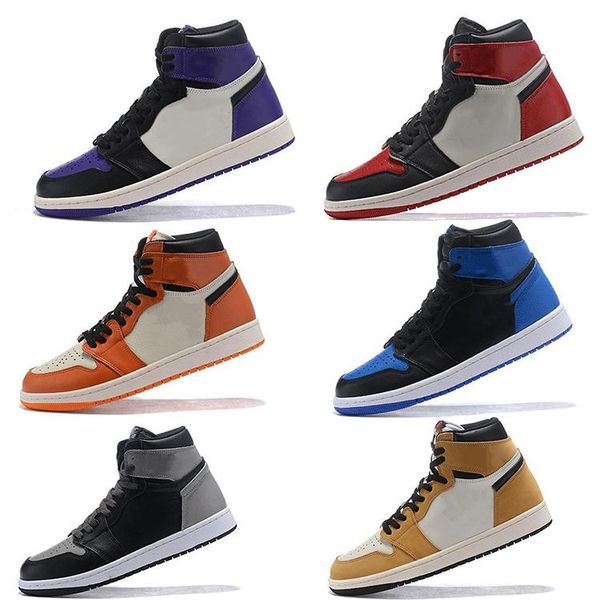 

2020 mens basketball shoes new arrival 1high og women sneakers mens athletics sneakers trainers mens shoes with black cat bred white cement