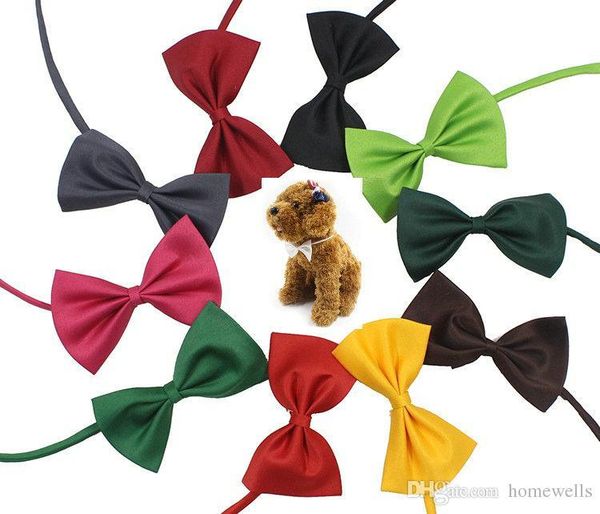 

19 цветов регулируемых домашних собак bow tie собак tie воротник цветок аксессуары украшение supplies pure color bowknot галстук grooming su