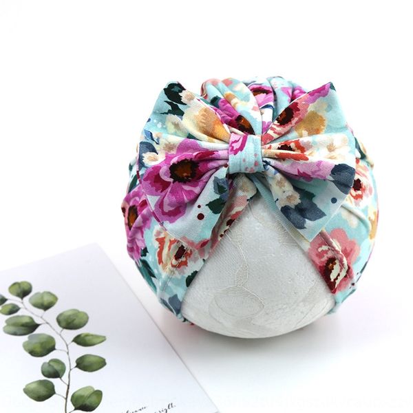 

летний новый детский шлет младенца напечатанного пуловер пуловер баотоу крышка баотоу крышка бант индийской шляпы, Yellow