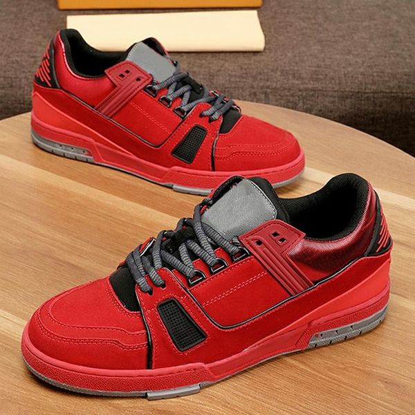 

trainer sneaker men 's shoes with origin box drop ship fashion brands style footwears comfortable lace -up breathable men, Black