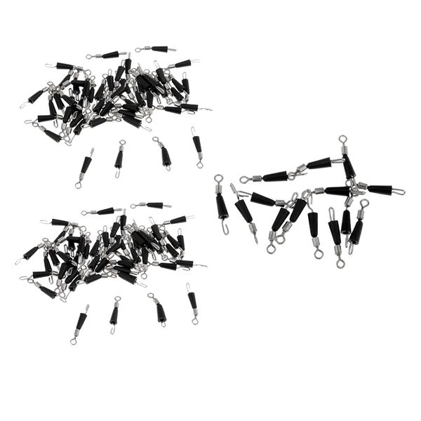 

150pcs metal fishing swivels sub-line hook fast link clip snap