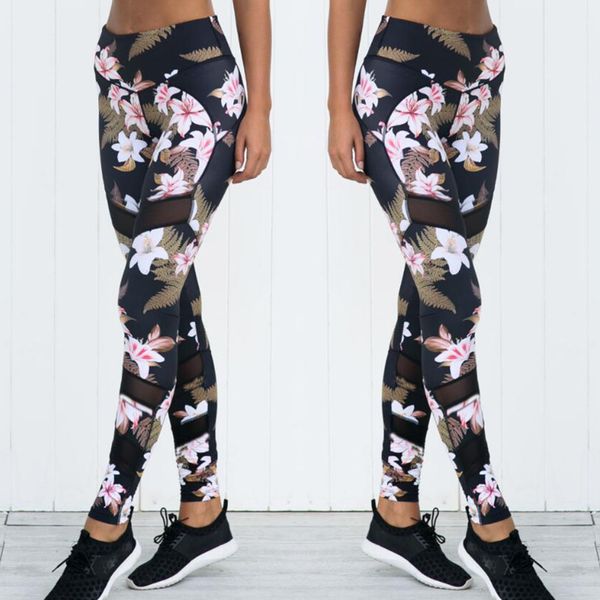 

2020 новые жесткие узкие брюки женские напечатанная йога спорт марлевые леггинсы высокой талии стрейч брюки, White;red