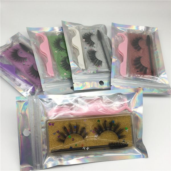 

3d mink eyelashes makeup false eyelash soft eyelash extension fake mink eyelashes with eyelash tweezer lash brush