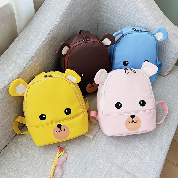 

na395 children's 2020 new cartoon cute little bear kindergarten school load relief breathable girl er tong bao er tong bao schoolbag ch
