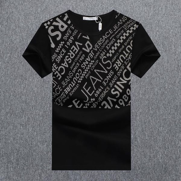 

fashion luxurious designers men t shirts for mens t shirt with letters summer short sleeve mens tee shirts medusa t shirt clothing v8, Black;brown
