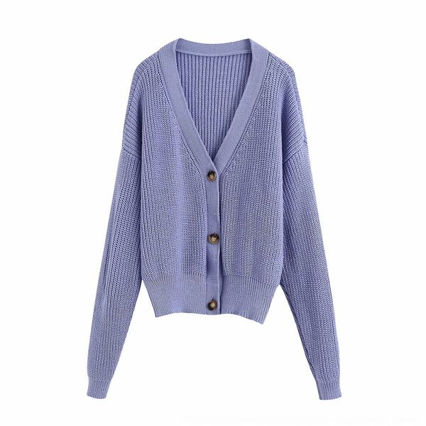 

q0701-wind женская одежда 2020 осень свитер новый свободный сплошной цвет v-образным вырезом с длинным рукавом кардиган свитер для женщин, White;black