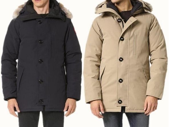 

new winter men s goose down jacket arctic parka fur collar warm outdoor island expedition outerwear thick coats stone plus size xs-xxl.17, Black