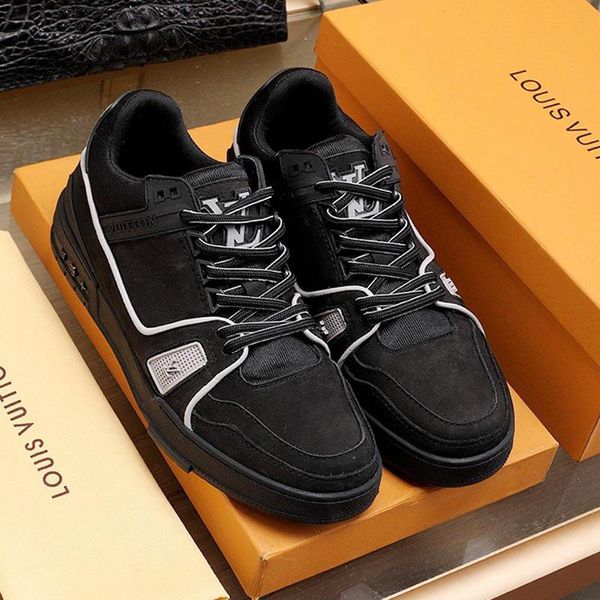 

luxury mens shoes casual fashion trainers sneakers chaussures pour hommes luxury design mens shoes fashion type zapatos de hombre fast ship, Black