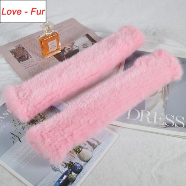 

lady long style 40cm real gloves girls real knitted fingerless gloves strong elasticity mittens, Blue;gray