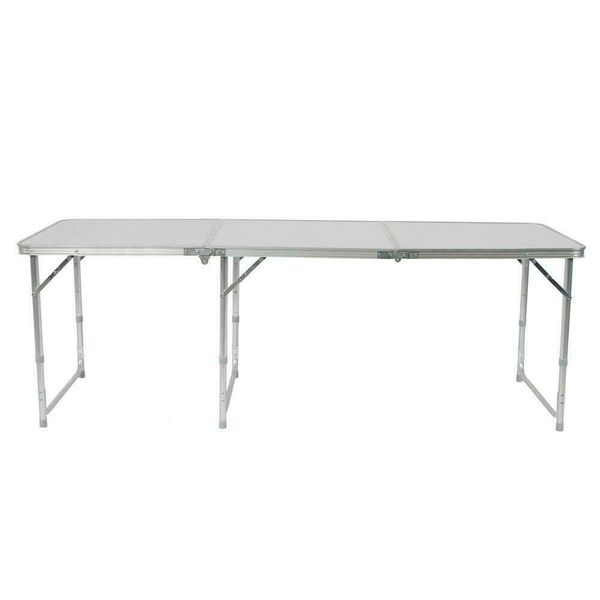 

6ft folding table aluminium alloy indoor outdoor picnic party camping white