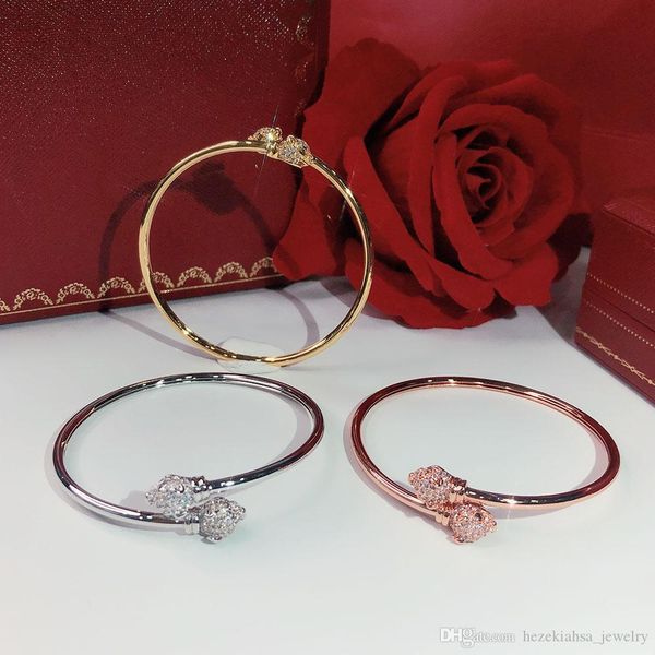 

double leopard head personality domineering women's bracelet money simplicity dance bracelet giving gifts leopard bra, Black