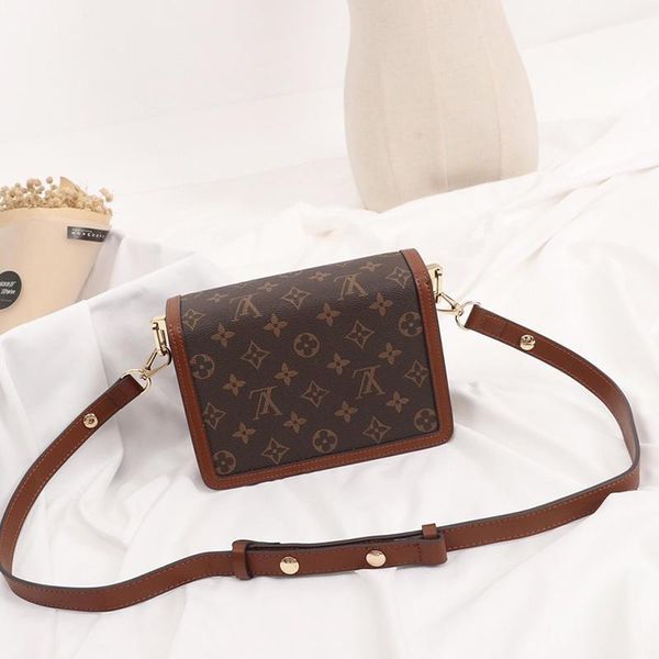 

women leather shoulder chain crossbody bag simple style messenger bags ladies luxury classic shoulder bag with origin box