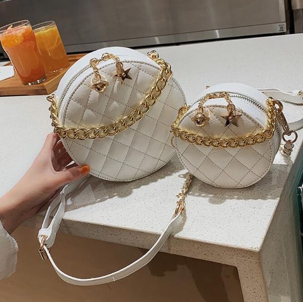 

designer-round chain women bags quilted tassel star messenger totes luxury designer ladies 2019 leather handbag crossbody shoulder famous