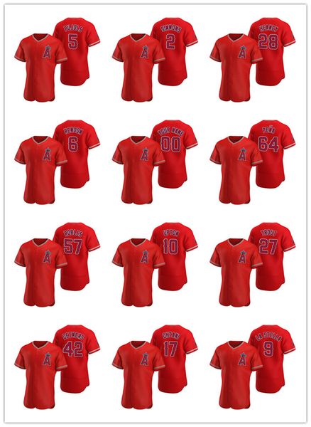 

los angeles angels men women youth 2 andrelton simmons 17 shohei ohtani authentic 2020 alternate baseball jersey, Black