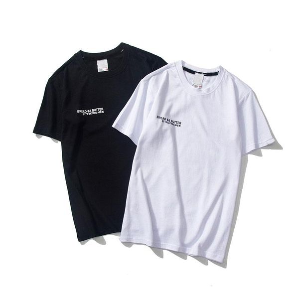 

new arrival men women brand t shirts summer casual letter mens womens t shirt fashion breathable tees size m-2xl, White;black