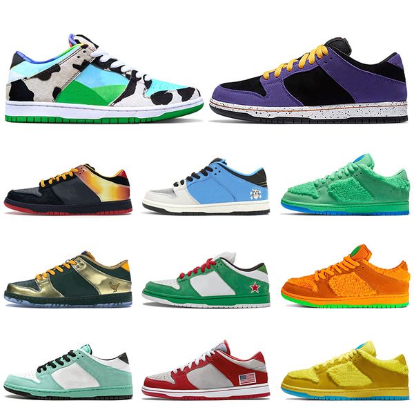 

chunky dunky acg terra sb 2020 women mens dunk running shoes sashiko samba green yellow pink orange bears shoes skate trainers sneakers