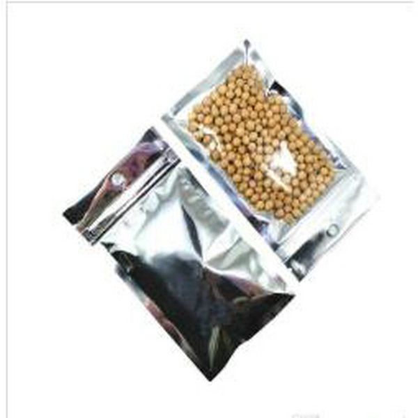 

clear front silver майларовый zipper блокировка висячие сумки слезоточивым notch тепло sealer сумки алюминиевая фольга пищевая упаковка мешк