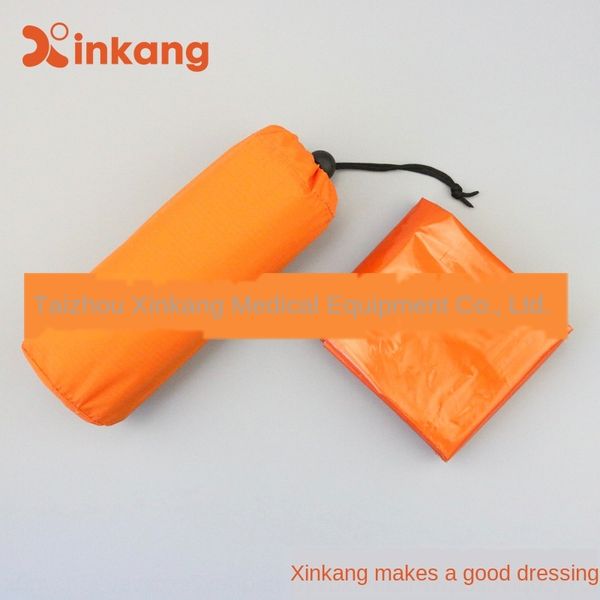 

xinkang thickened sleeping bag whistle whistleoutdoor emergency blanket insulation blanket sleeping bag pe orange 91x213cm whistle