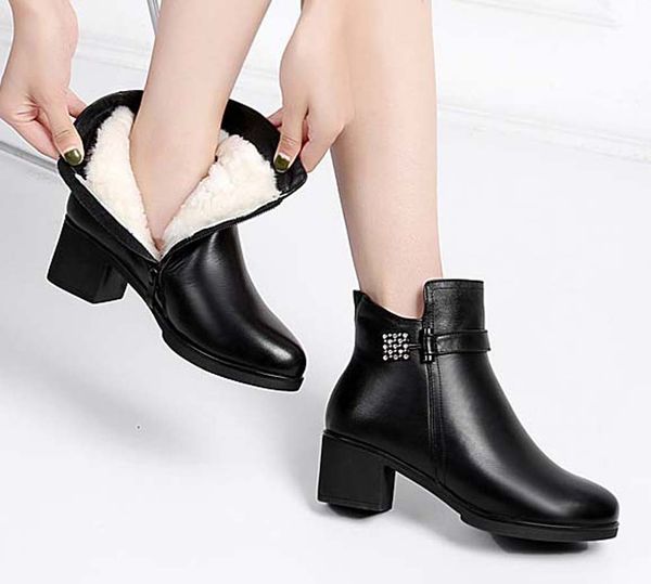 

new designer boots for women fashionable and exquisite womens boots high heels and genuine leather outdoors fashion women boots 10 p96, Black