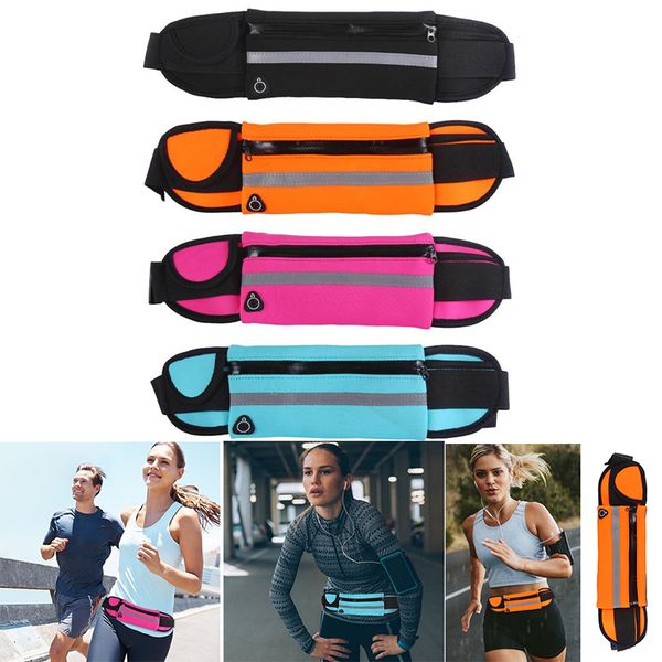 

durable running bags portable delicate design waterproof sports waist bag gym fitness fanny pack for running jogging