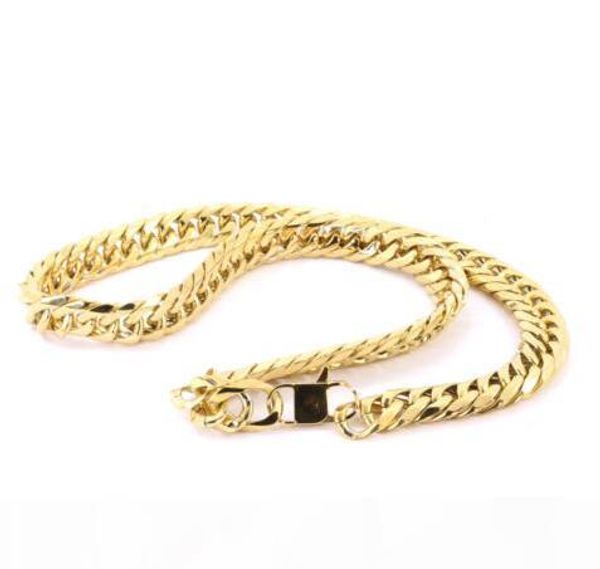 

mens heavy large 14k gold plated miami cuban stainless steel chain 18.5mm 24, Silver