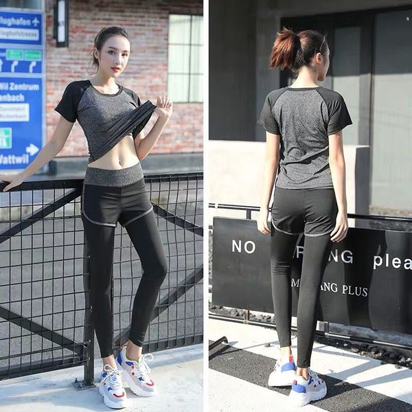 

exercise suit women's yoga suit fitness women's summer self-cultivation show thin and fast drying