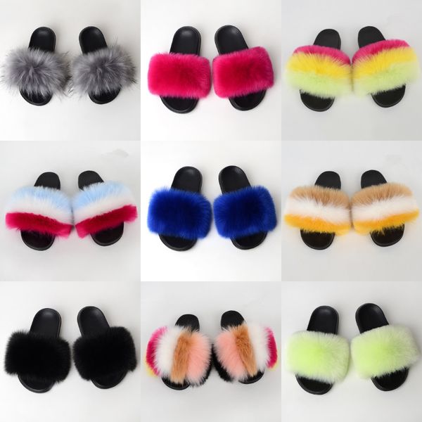 

spring summer 2020 new women fur rubber high heel platform outdoor leisure buckle slippers beach sandals ladies banquet sandals#193, Black