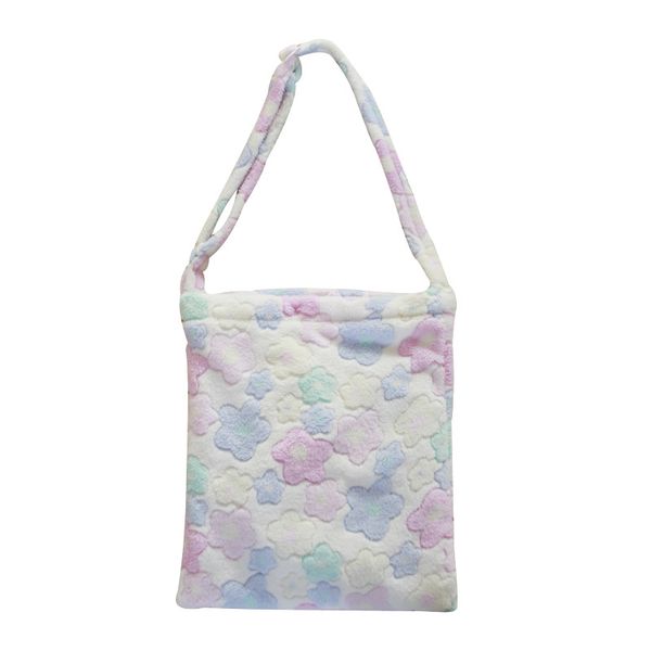 

цветы дизайн tote мягкие плюшевые cute lady сумка для девочек женский учащийся большой емкости плеча сумки ежедневно totes сумки