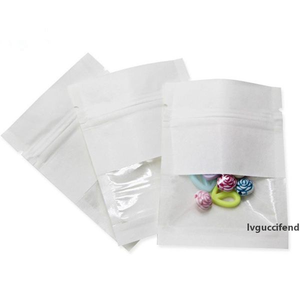 

stand up kraft paper bag kraft pouch with tear notch and matte window zip lock food storage bag tea coffee packet