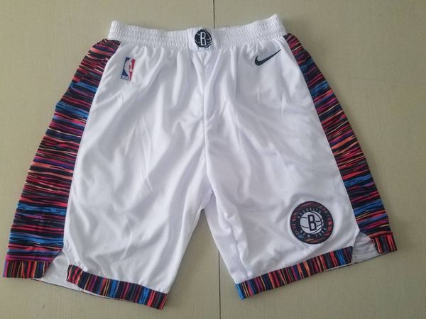 

men's brooklyn 2019-20 white jersey shorts, Gray