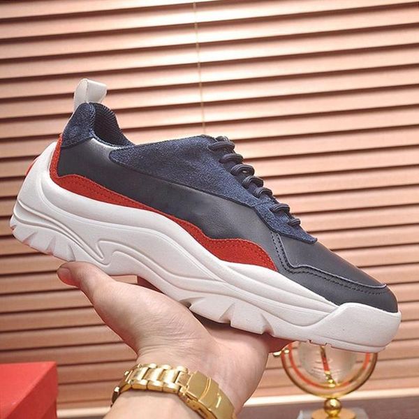 

luxury mens shoes casual fashion zapatos de hombre gumboy calfskin sneaker vl665 chaussures pour hommes vintage men shoes fashion footwears, Black