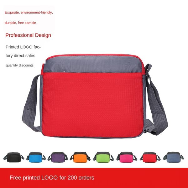 

gift sales elderly satchel printed shoulder messenger advertising shoulder travel bag travel bag, White