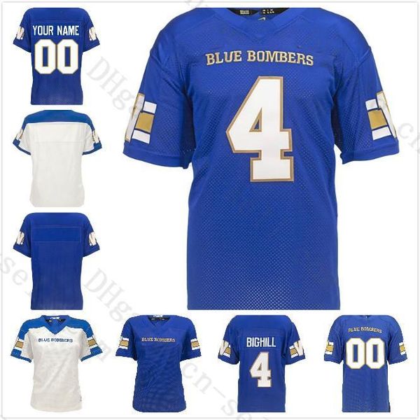 

2019 any name custom winnipeg blue bombers 15 matt nichols 33 andrew harris 7 whitehead 5 jefferson blank football jerseys, Black;red