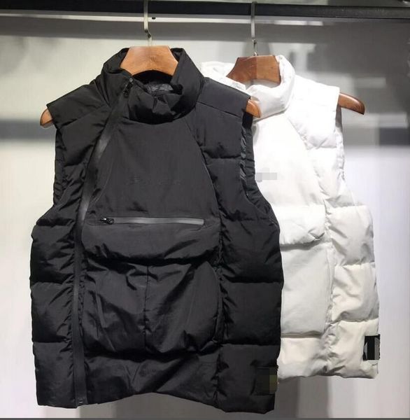 

brand down winter vest down jacket jacket mens casual coats winter men warm outdoor parkas mens coats courv, Black