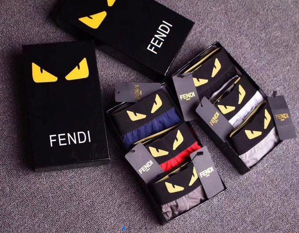 

wholesale men's boxer luxury leisure underwear shorts men luxury designer brand 1f 2f, Black;white