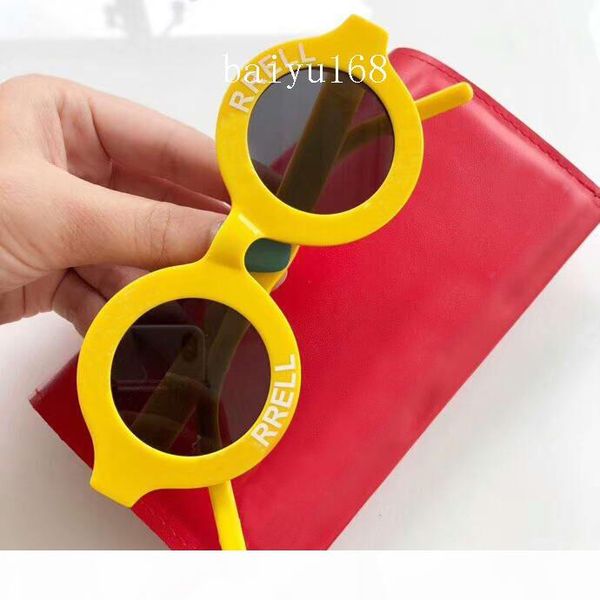 

yellow frame round sunglasses rare glasses fashion designer sunglasses shades holiday eyewear all colors new in box, White;black