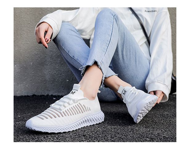 

2020 women sneakers woman running shoes women's shoes vulcanized casual women's flats walking ladies summer plus size, Black
