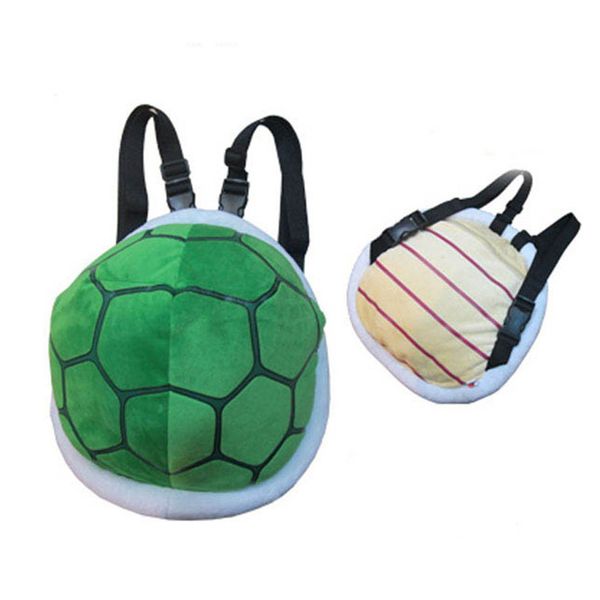 

30*28cm Super Mario Children Turtle Shell Plush Backpack Cosplay Turtle Stuffed Bag Plush School Bag for Kids Girls Boys Gift