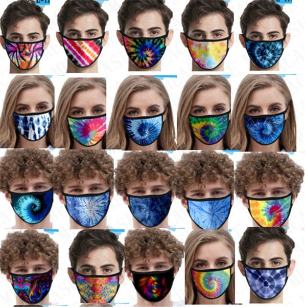 

tie dye печати мужская маска для взрослых детей luxury face mask пыле анти haza ice шелковый моющийся рот-муфельной покрывала многоразовые м, Blue