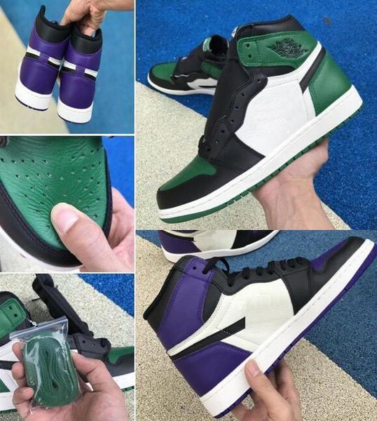 

1 court purple 1s pine green chicago 1 with box white new 1 red men women basketball shoes athletic sport sneakers