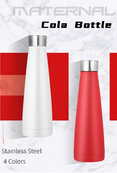 

новая 17oz pyramid cola бутылка из нержавеющей стали конической воды бутылки двухслойных изолированная вакуумная конические питьевой колба к