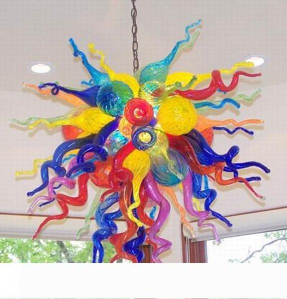 

100% mouth blown borosilicate led living room lamps art decoration multicolor glass pendant lamp