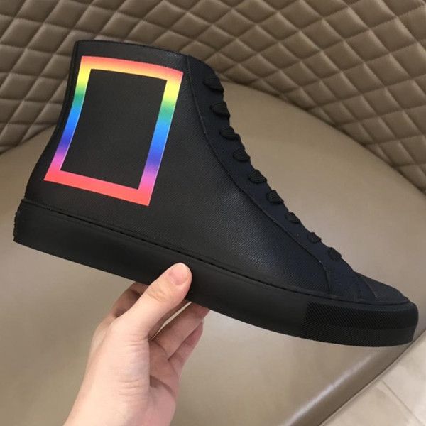 

tattoo match-up sneaker mens designer shoes rubber outsole shoe womens luxury casual sneakers schuhe trainers with box hzd65 cs09, Black