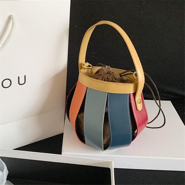 

new 2020 summer unique small handbag fashion cross-body bag web celebrity hand-held bucket women bag